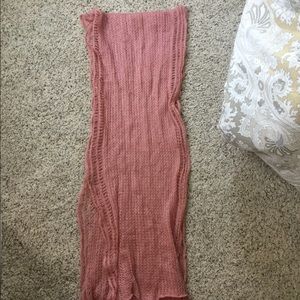 Pink Knitted Scarf